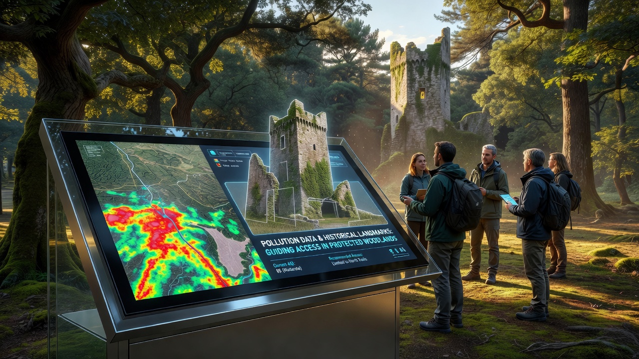 Connecting Pollution Data With Historical Landmarks to Guide Access Decisions in Protected Woodlands