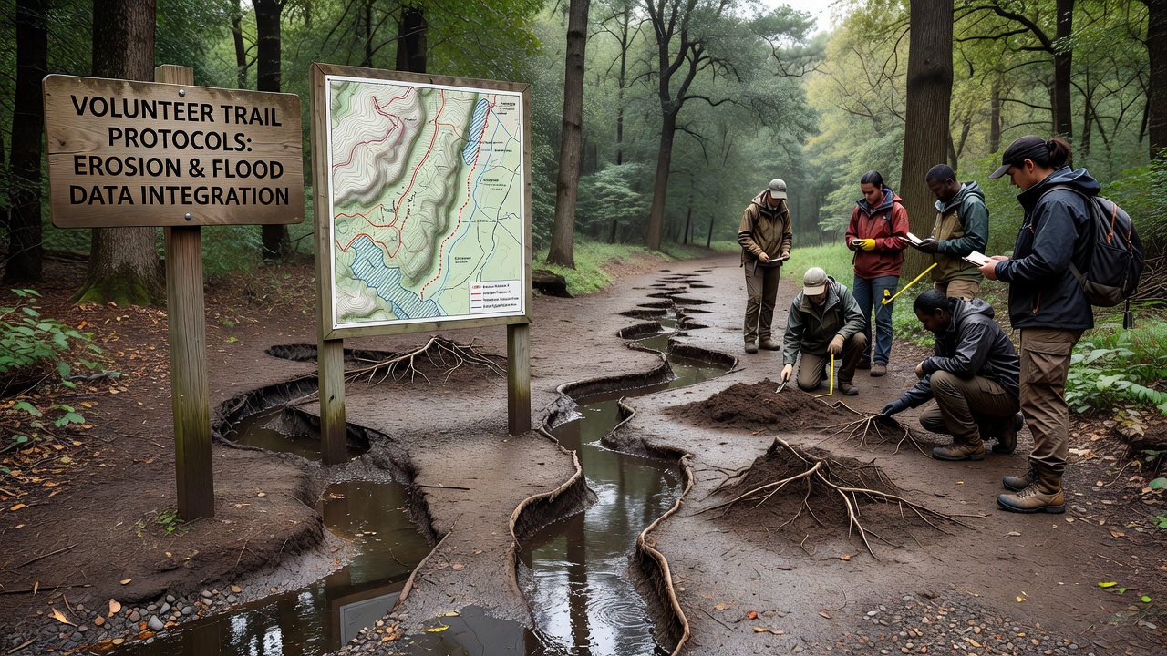 Linking Erosion Patterns and Flood Cycles to Refine Volunteer Trail Protocols in Protected Woodlands